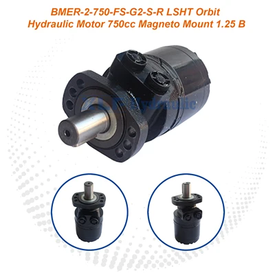 BMER-2-750-FS-G2-SR LSHT Orbit hydraulisk motor|750cc, Magneto Mount, 1,25"